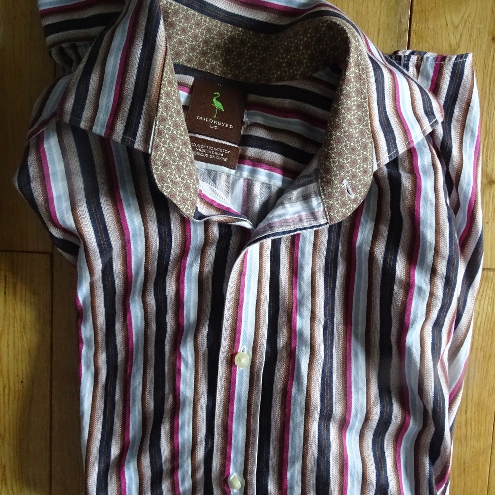 TAILORBYRD MENS SIZE LARGE SHIRT